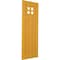 Ekena Millwork True Fit PVC San Antonio Mission Style Fixed Mount Shutters, Turmeric, 15W x 32H, PR TFP001ST15X032TU - alternate 5